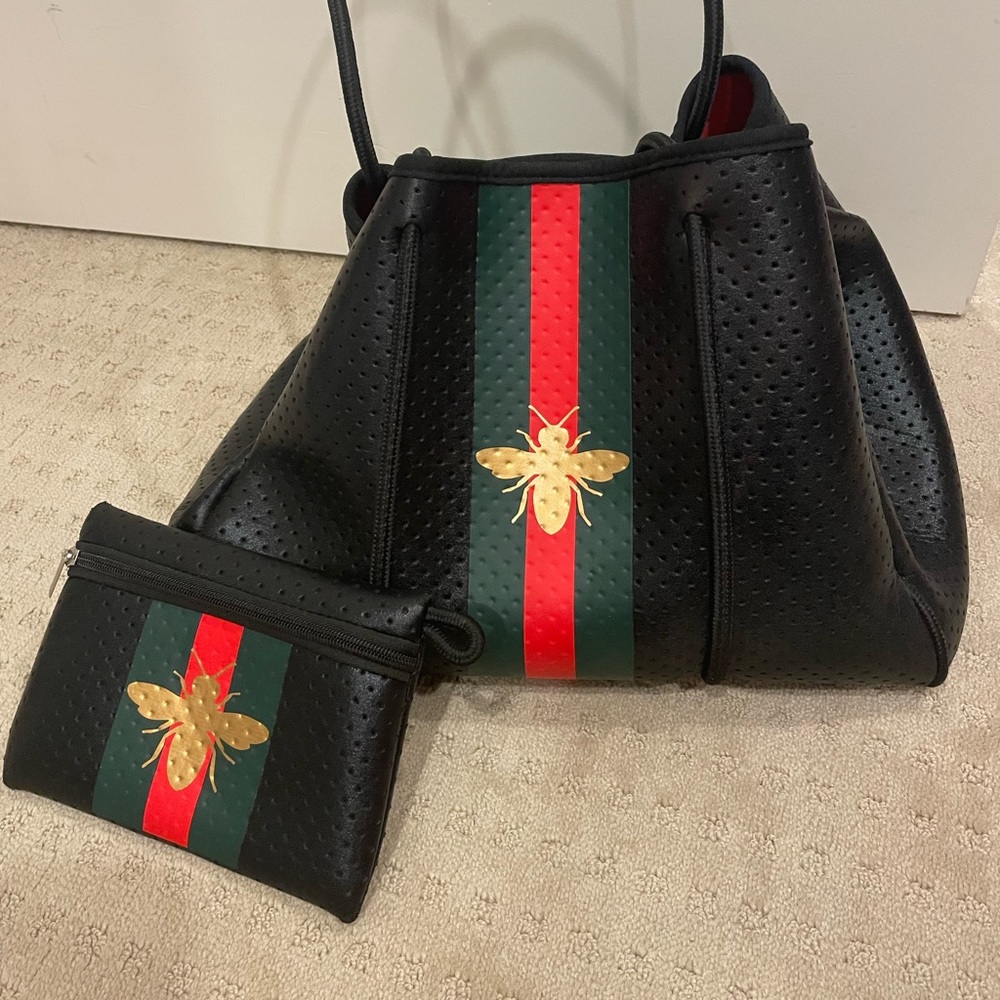Parker & Hyde Queen Bee Neoprene tote bag